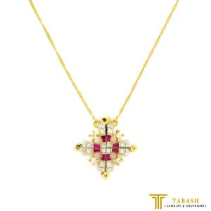 14k Gold Jerusalem cross openning with Diamonds and Rubbies
